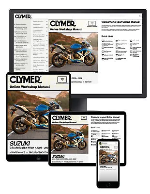 $26.95 • Buy Suzuki GSX-R600/750 Motorcycle (2006-2009) Online Manual