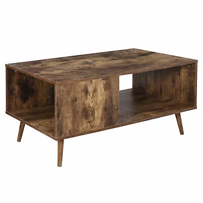 Coffee Table End Storage Stand Console Table Sofa Table Open Storage Shelf • $51.58