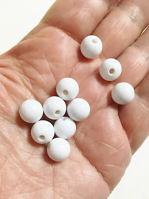 M00936-FS MOREZMORE 10 Beads 12mm White Animatable Stop Motion Puppet Eyes • $7.74