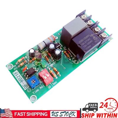 AC100V-220V Adjustable Timer Control Relay Module Board For Delayed Fan Shutdown • $11.11