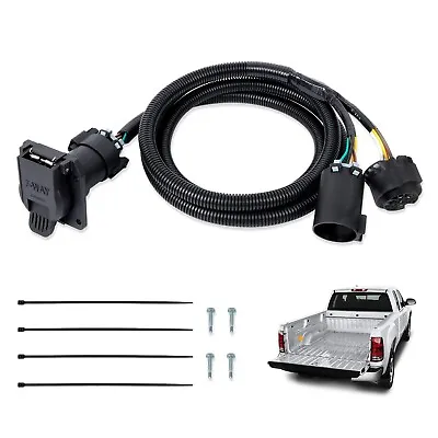 Wztepeng 56070 Truck Bed 7-Foot 7-Pin Trailer Wiring Harness Extension Connec... • $35.39