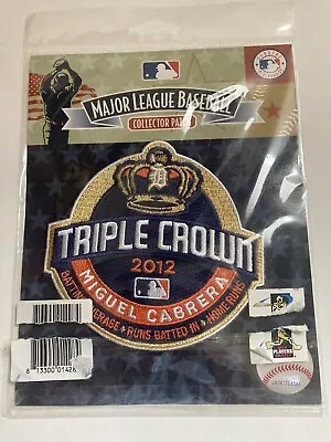Miguel Cabrera 2012 Triple Crown Major League Baseball Collectors Patch • $21.99