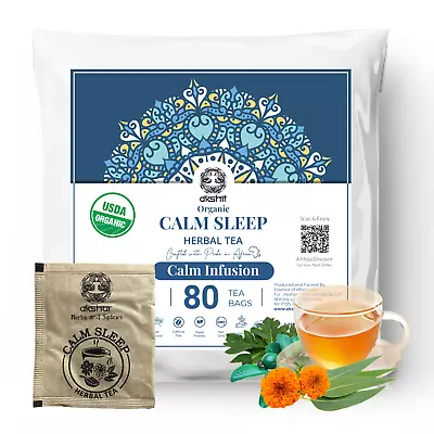 Organic Guava Tea Blend  Calm Sleep Tea 80 Bags Caffeine Free Good For Sleep • $13.96