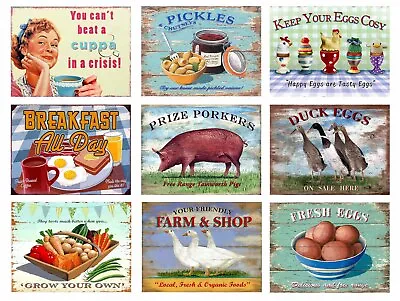 Metal Sign Home Bar Kitchen Signs Mancave Retro Food & Drink Designs 115 • £3.95