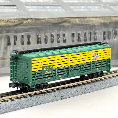 Industrial Rail 7793 Chicago North Western Cattle Stock Car CNW 15040 N Scale • $6.99