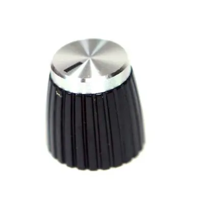 Tall Marshall Amplifier Knob Black And Silver Cap • $8.99
