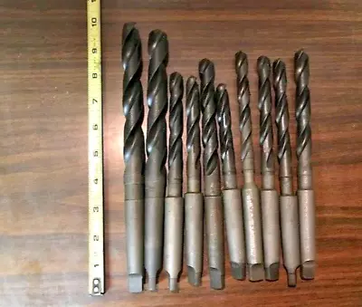 Morse Taper Shank Twist Drill Lot Of 20 - Used #1 #2 #3 Morse Taper Shank • $75