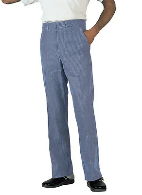 Faithful Gingham Blue Check Chef Stud Trouser Tall Inc Big Sizes Chefs 251t • £6.20