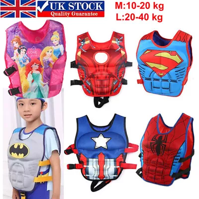 Child Life Jacket Swimming Kids Floating Swim Vest Buoyancy Aid Jacket Boy Girl • £17.59