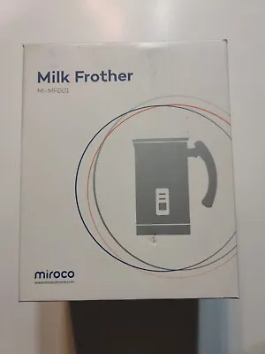 Miroco MI-MF001 Milk Frother Electric Milk Steamer Stainless Steel Black NEW • $24