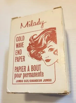 $11.99 • Buy Vintage MILADY Jumbo Cold Wave End Paper.  Great Display Piece Movie/Stage Prop