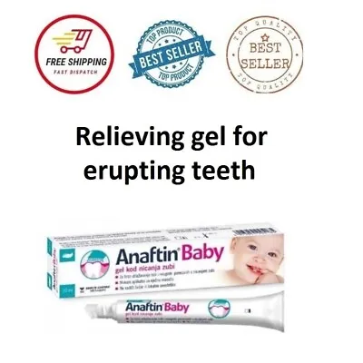 Anaftin Baby Soothing Gel For Erupting Teeth Relieves Pain And Gum Discomfort • £11.99