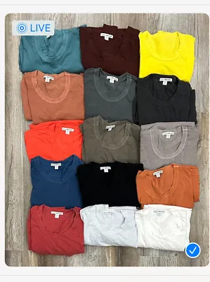 Lot Of James Perse Men's Short Sleeve Cotton Crewneck T-Shirts • $49.99