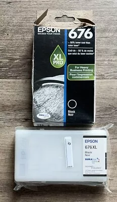 Genuine Epson 676 XL Pro Black Ink Cartridge WP-4530 WP-4020 WP-4540 Exp 12/2019 • $25.16