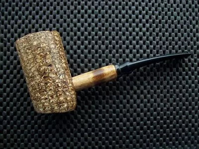 Missouri Meerschaum Corn Cob Pipe General Poker Black Danish Stem • $23.95