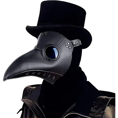 $11.20 • Buy Fun Cosplay Plague Doctor Bird Mask Long Nose Beak Steampunk Halloween Costume 