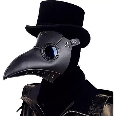 Fun Cosplay Plague Doctor Bird Mask Long Nose Beak Steampunk Halloween Costume  • $11.20