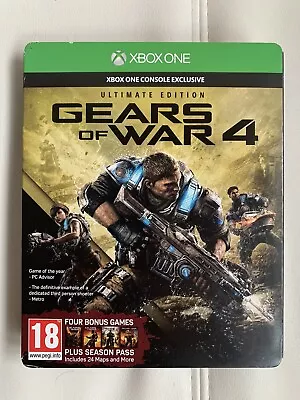 £19.99 • Buy Gears Of War 4 Ultimate Edition W/ Steelbook 4 Games Stickers Season Pass XBOX