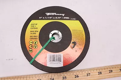 Forney Cut-Off Wheel Type 1 Metal 7/8-In X 6-In D X /16-In 71799 • $3.83