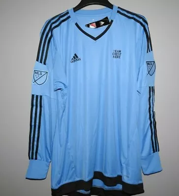 MLS Goal Keeper Light Blue Adidas Soccer Jerseys New Mens Size XL • $23.99