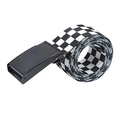 Checkered Belt Can Be Fixed Untie Adjustable Cuttable Strap For Clothing FIG • £8.42