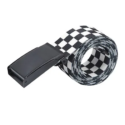 Checkered Belt Can Be Fixed Untie Adjustable Cuttable Strap For Clothing MAI • £8.42