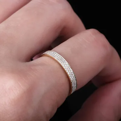 £419 • Buy Bright Diamonds Jewelry Match Band 10K Yellow Gold Fine Anniversary Wedding Ring