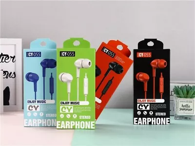 Earphones For Apple Iphone IPad Samsung Headpones Hand Free With Mic 3.5MM Aux • £2.99