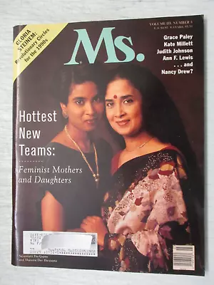 Ms. Magazine Nov Dec 1992 Women's Feminist Mothers & Daughters Stroh's Brewery • $13.95