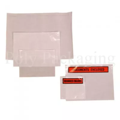 DOCUMENTS ENCLOSED WALLETS *ANY QTY/TYPE/SIZE* Labels/Slips/Invoice/Pouches • £3.85