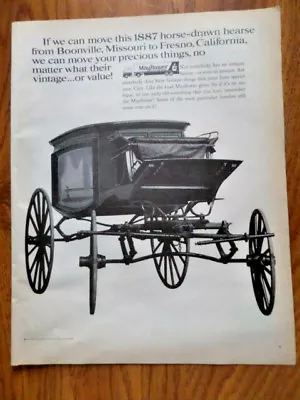 1971 Mayflower Moving Transit Company Ad Moved Hearse From Boonville MO Fresno • $3