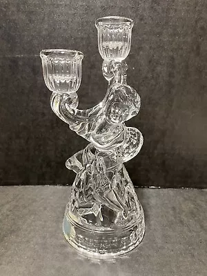 Vintage Mikasa Cherub Angel Candelabra 8  Candle Holder Holds Two Taper Candles • $12.99