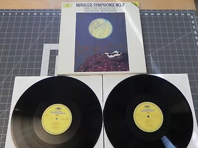 LEONARD BERNSTEIN Mahler Symphony No.7 Ed1 DGG 419211-1 GER-1986 2-LPs NM • $80