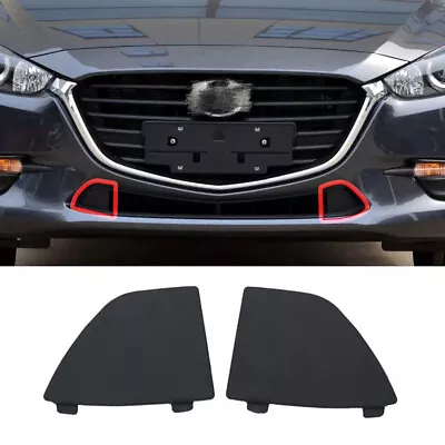 2x Car Front Lower Bumper Tow Hook Eye Cover Grille Caps For Mazda 3 Trim Cover • $8.74