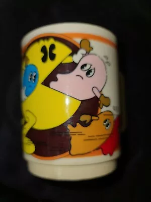 Vintage 1980’s PAC MAN Midway Deka Plastic Mug Cup (NS) • $22.99