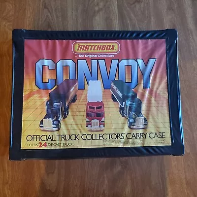 Matchbox Convoy Official Truck Collectors Carry Case 2 Trays 1983 Storage For 24 • $59.99