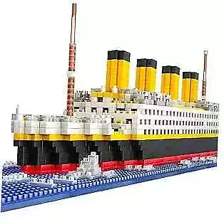 SEASUN Titanic Ship Micro Mini Building Blocks Set 1860pcs 3D Titanic Model  • $105.78