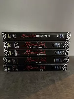 £14.99 • Buy Miami Ink Complete Series 1-5 Dvd Box Sets 