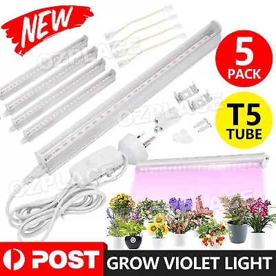 5Pcs Full Spectrum LED Grow Light Strip Bar T5 Bulb Tube Lamp Plant Indoo • $28.95