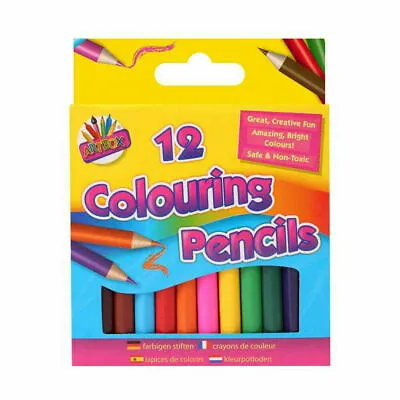 £2.19 • Buy 12 Colouring Pencil, Arts & Crafts Supplies, Half Sized, School Supplies