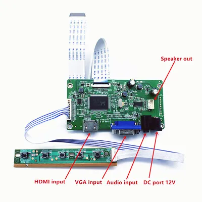 N156HGA-EA3 1920×1080 HDMI + VGA LCD LED LVDS EDP Screen Controller Board Driver • $26