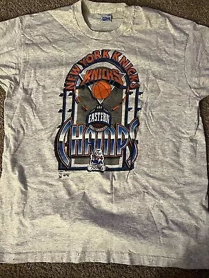 Vintage 1994 NBA Eastern Conference Champions New York Knicks Salem T-Shirt XL • $59.99