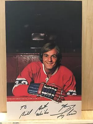 Vintage Montreal Canadiens Guy Lafleur Autograph Postcard • $25