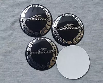 4pcs 56mm AC Schnitzer Wheels Car Center Hub Cap Badge Emblem Decal Sticker • £7.09