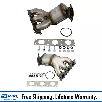 2pc Front & Rear Exhaust Manifold Catalytic Converter Set For LR2 S80 V70 • $637.95