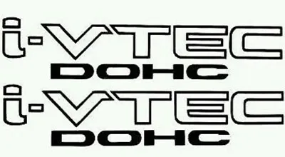 I-VTEC DOHC (4 PACK) 9  Black Emblem Vinyl Sticker Honda Civic K20 Ep3 Dc5 Mugen • $7.99