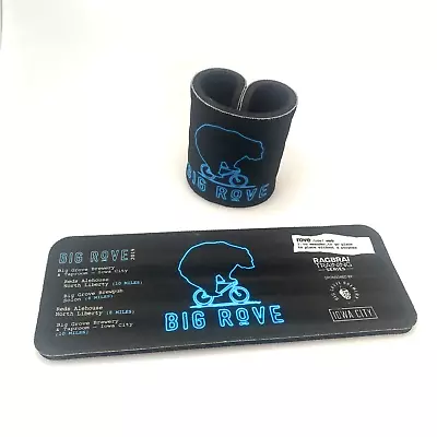 Big Rove Ragbrai Iowa City Can Cooler Koozie Slap Bracelet Style- Lot Of (2)- • $9.10