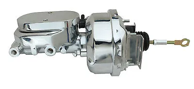 1964-65-66 Ford Mustang 7  Chrome Power Brake Booster Conversion Kit W/ Clevis • $228