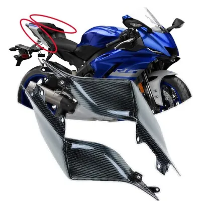 $421.14 • Buy For Yamaha R6 2017 - 2020 Carbon Fiber Fairing Tail Seat Side Panel Guard Cover