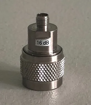 Adapter N Plug Male To SMA Female Jack RF Coax 16dB Attenuator Connector DC-3GHz • $25